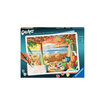 Netto Marken-Discount Ravensburger Spiel CreArt Adults Premium - Gemütliche Strandhütte Angebot