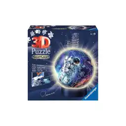 Netto Marken-Discount Ravensburger Spiel 3D Puzzle Nachtlicht Astronauten im Weltall Angebot