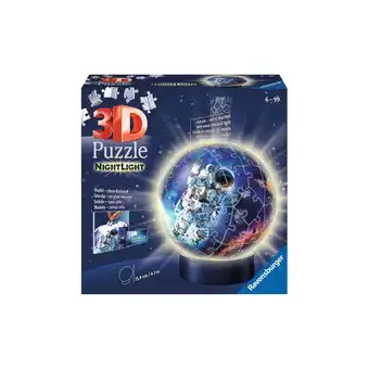 Netto Marken-Discount Ravensburger Spiel 3D Puzzle Nachtlicht Astronauten im Weltall Angebot