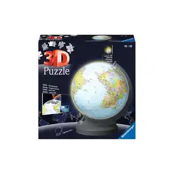 Netto Marken-Discount Ravensburger Spiel 3D Puzzle Globus mit Licht Angebot