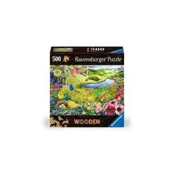 Netto Marken-Discount Ravensburger Spiel WOODEN Puzzle - Wilder Garten - Holzpuzzle für Erwachsene mit 500 Teilen Angebot