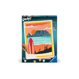 Netto Marken-Discount Ravensburger Spiel CreArt, Malen nach Zahlen Adults Premium - Sonnenuntergang am Strand Angebot