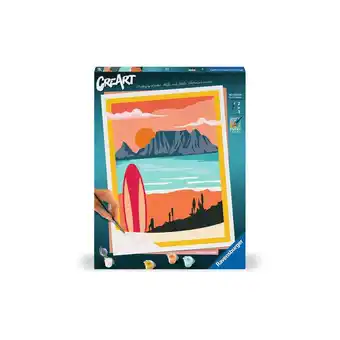 Netto Marken-Discount Ravensburger Spiel CreArt, Malen nach Zahlen Adults Premium - Sonnenuntergang am Strand Angebot