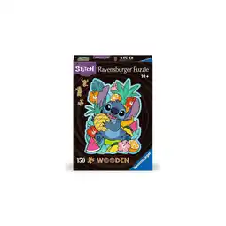 Netto Marken-Discount Ravensburger Spiel WOODEN Puzzle - Disney Stitch - konturgeformtes Holzpuzzle mit 150 Teilen Angebot