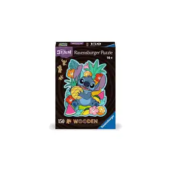 Netto Marken-Discount Ravensburger Spiel WOODEN Puzzle - Disney Stitch - konturgeformtes Holzpuzzle mit 150 Teilen Angebot