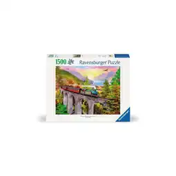 Netto Marken-Discount Ravensburger Spiel Erwachsenenpuzzle 1500 Teile - Zugfahrt im Herbst Angebot