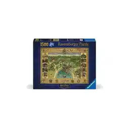 Netto Marken-Discount Ravensburger Spiel Erwachsenenpuzzle 1500 Teile - Harry Potter - Hogwarts Karte Angebot