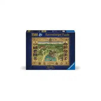 Netto Marken-Discount Ravensburger Spiel Erwachsenenpuzzle 1500 Teile - Harry Potter - Hogwarts Karte Angebot