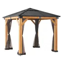 Netto Marken-Discount Sunjoy Netz für Zedernholz Gazebo 273cm x 273cm Angebot