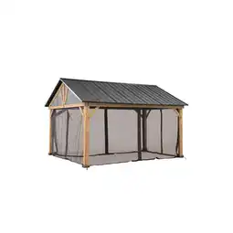 Netto Marken-Discount Sunjoy Netz für Zedernholz Gazebo 404cm x 465cm Angebot