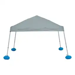 Netto Marken-Discount Sunjoy Stoff schwimmender Poolpavillon GRAN - 300cm x 300cm, grau Angebot