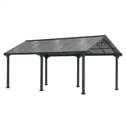 Netto Marken-Discount Sunjoy Stahl Carport EIGER - 367cm x 610cm, grau Angebot