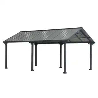 Netto Marken-Discount Sunjoy Stahl Carport EIGER - 367cm x 610cm, grau Angebot