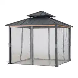 Netto Marken-Discount Sunjoy Netz für Zedernholz Gazebo 300cm x 300cm Angebot