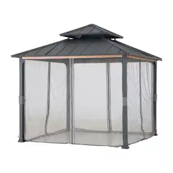 Netto Marken-Discount Sunjoy Netz für Zedernholz Gazebo 300cm x 300cm Angebot