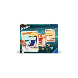 Netto Marken-Discount Ravensburger Spiel CreArt, Malen nach Zahlen Gallery Wall - Am Strand Angebot