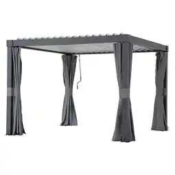 Netto Marken-Discount Sunjoy Vorhang für Matterhorn Multi Pergola 306cm x 306cm Angebot