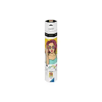 Netto Marken-Discount Ravensburger Spiel CreArt, Malen nach Zahlen Canvas Leinwand - Lady in Pink (PopArt) Angebot