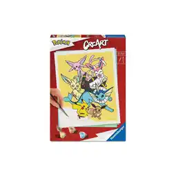 Netto Marken-Discount Ravensburger Spiel CreArt, Malen nach Zahlen Adults Trend Pokémon - Eevee Evolutions Angebot