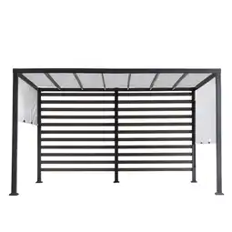 Netto Marken-Discount Sunjoy Stahl Pergola OETA - 304cm x 372cm, weiß Angebot