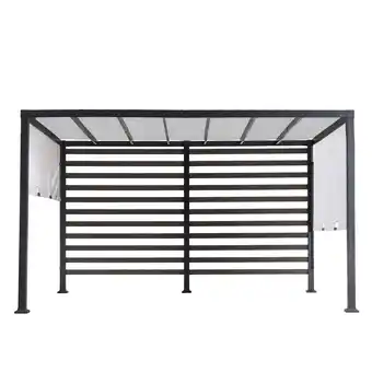 Netto Marken-Discount Sunjoy Stahl Pergola OETA - 304cm x 372cm, weiß Angebot