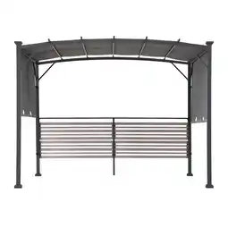 Netto Marken-Discount Sunjoy Stoff Whirlpool Pergola TITOV - 270cm x 300cm, grau Angebot