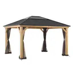 Netto Marken-Discount Sunjoy Netz für Zedernholz Gazebo 393cm x 452cm Angebot