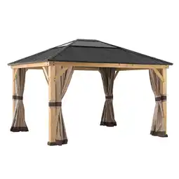 Netto Marken-Discount Sunjoy Vorhang für Zedernholz Gazebo 336cm x 336cm Angebot