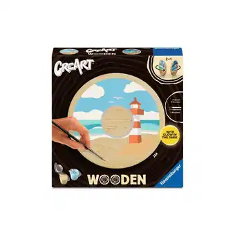 Netto Marken-Discount Ravensburger Spiel CreArt, Malen nach Zahlen Wooden - Sea Angebot