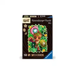 Netto Marken-Discount Ravensburger Spiel WOODEN Puzzle - Marvel Groot - konturgeformtes Holzpuzzle mit 150 Teilen Angebot