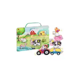 Netto Marken-Discount Ravensburger Spiel Play+ Magnetisches Holz-Zähl-Puzzle: Bauernhof - ab 12 Monate Angebot