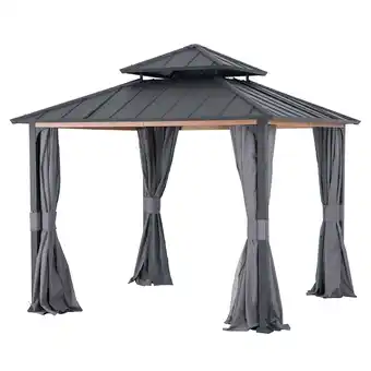 Netto Marken-Discount Sunjoy Vorhang für Zedernholz Gazebo 300cm x 300cm Angebot