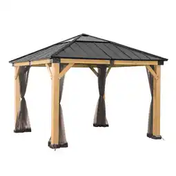 Netto Marken-Discount Sunjoy Netz für Zedernholz Gazebo 336cm x 394cm Angebot