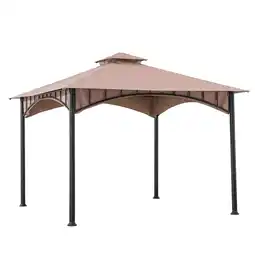 Netto Marken-Discount Sunjoy Stoff Pavillion LAURO - 340cm x 340cm, braun Angebot
