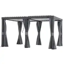 Netto Marken-Discount Sunjoy Vorhang für Matterhorn Multi Pergola 306cm x 406cm Angebot