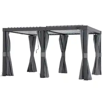 Netto Marken-Discount Sunjoy Vorhang für Matterhorn Multi Pergola 306cm x 406cm Angebot