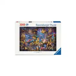 Netto Marken-Discount Ravensburger Spiel Erwachsenenpuzzle 3000 Teile - Drachenbibliothek Angebot