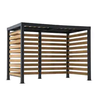 Netto Marken-Discount Sunjoy Stahl Pergola/Pavillon MARAO - 191cm x 313cm, schwarz/braun Angebot
