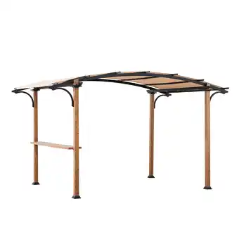 Netto Marken-Discount Sunjoy Stoff Pergola/Pavillon SKUTA - 259cm x 406cm, beige Angebot