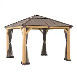 Netto Marken-Discount Sunjoy Netz für Zedernholz Gazebo 336cm x 336cm Angebot