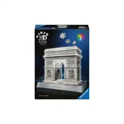 Netto Marken-Discount Ravensburger Spiel 3D Puzzle Iconics: Triumphbogen Paris - mit Licht Angebot