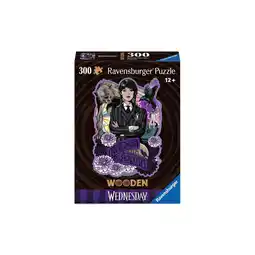 Netto Marken-Discount Ravensburger Spiel WOODEN Puzzle - Wednesday - konturgeformtes Holzpuzzle mit 300 Teilen Angebot