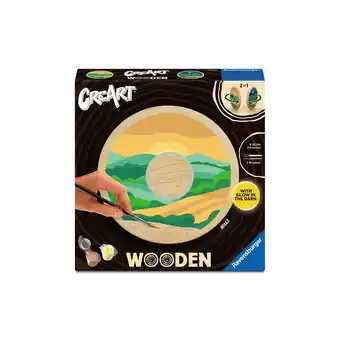 Netto Marken-Discount Ravensburger Spiel CreArt, Malen nach Zahlen Wooden - Hills Angebot