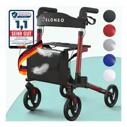 Netto Marken-Discount Leichtgewichtrollator Move, Rot Angebot