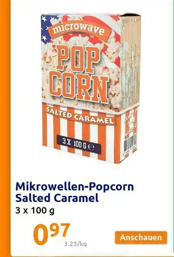 Action Mikrowellen-popcorn Salted Caramel Angebot