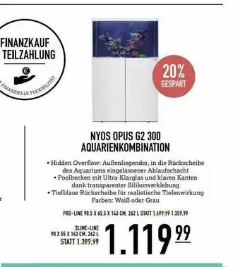 Kölle Zoo Nyos Opus G2 300 Aquarienkombination Angebot