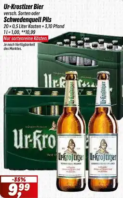 Simmel Ur-Krostizer Bier oder Schwedenquell Pils Angebot