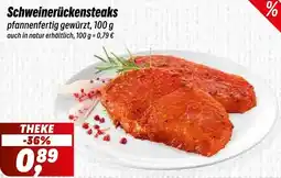 Simmel Schweinerückensteaks Angebot