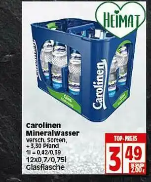 Elli Markt Carolinen Mineralwasser Angebot