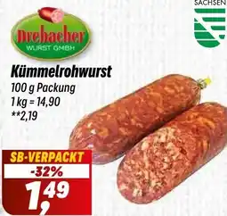 Simmel Drebacher Kümmelrohwurst Angebot